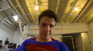Superman with a GoPro