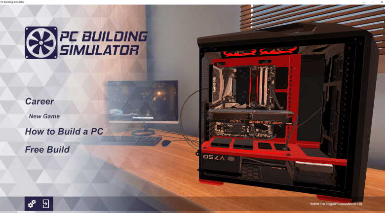 PC Building Simulator - Main Menu