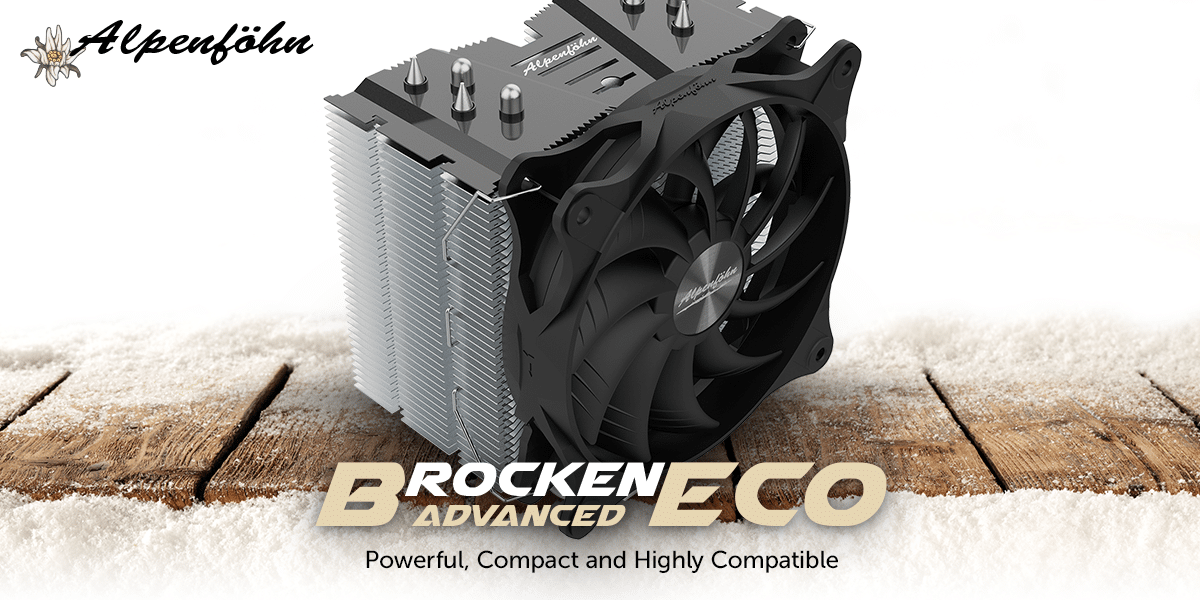 Alpenfohn Brocken Eco Advanced Cpu Cooler Top Cooling Easy Installation