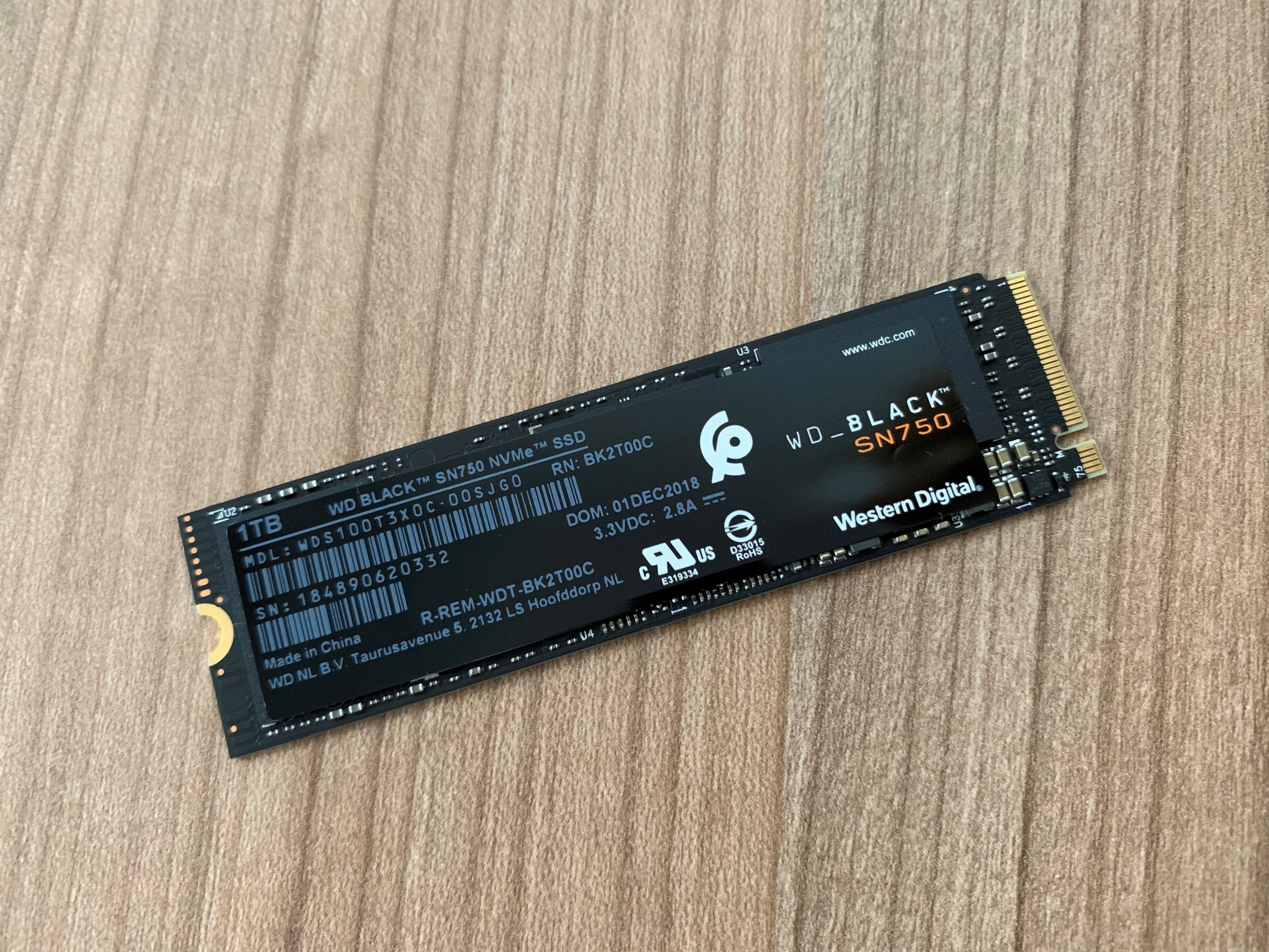 WD Black SN750 1 TB NVMe SSD Review