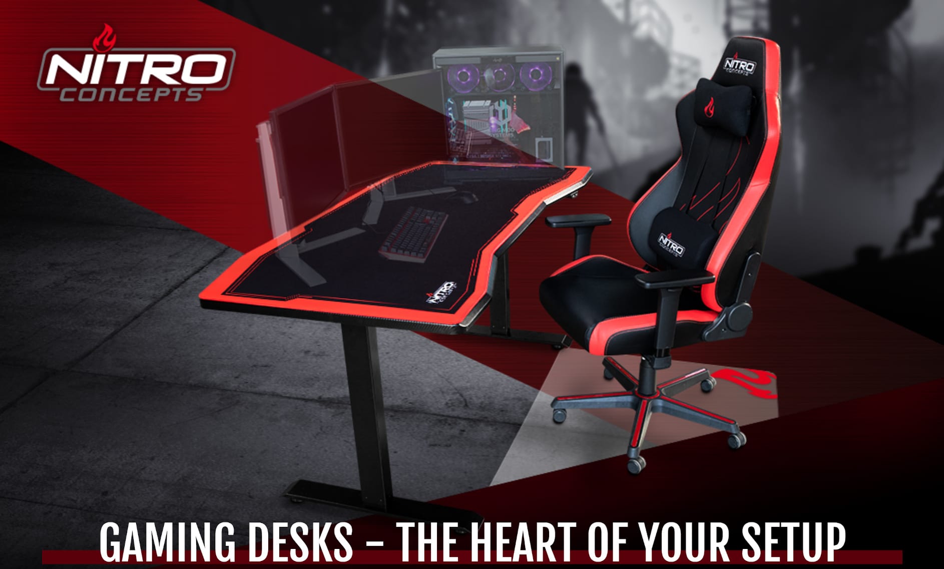 Nitro Concepts D16e Height Adjustable Gaming Desk Under Test