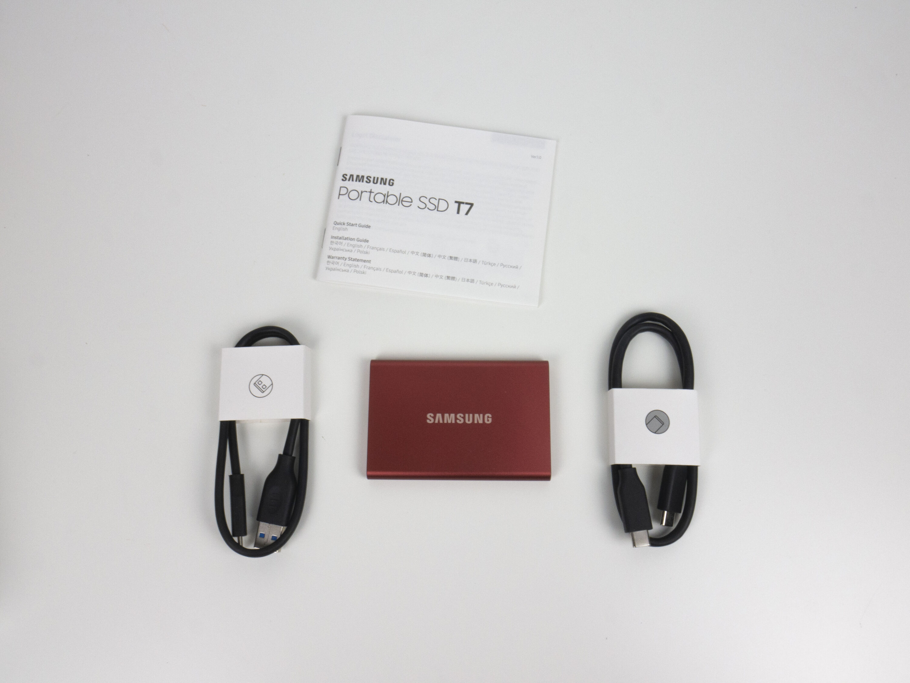 Samsung T7 Portable SSD 1TB (1050MB/s, Titan Grey)