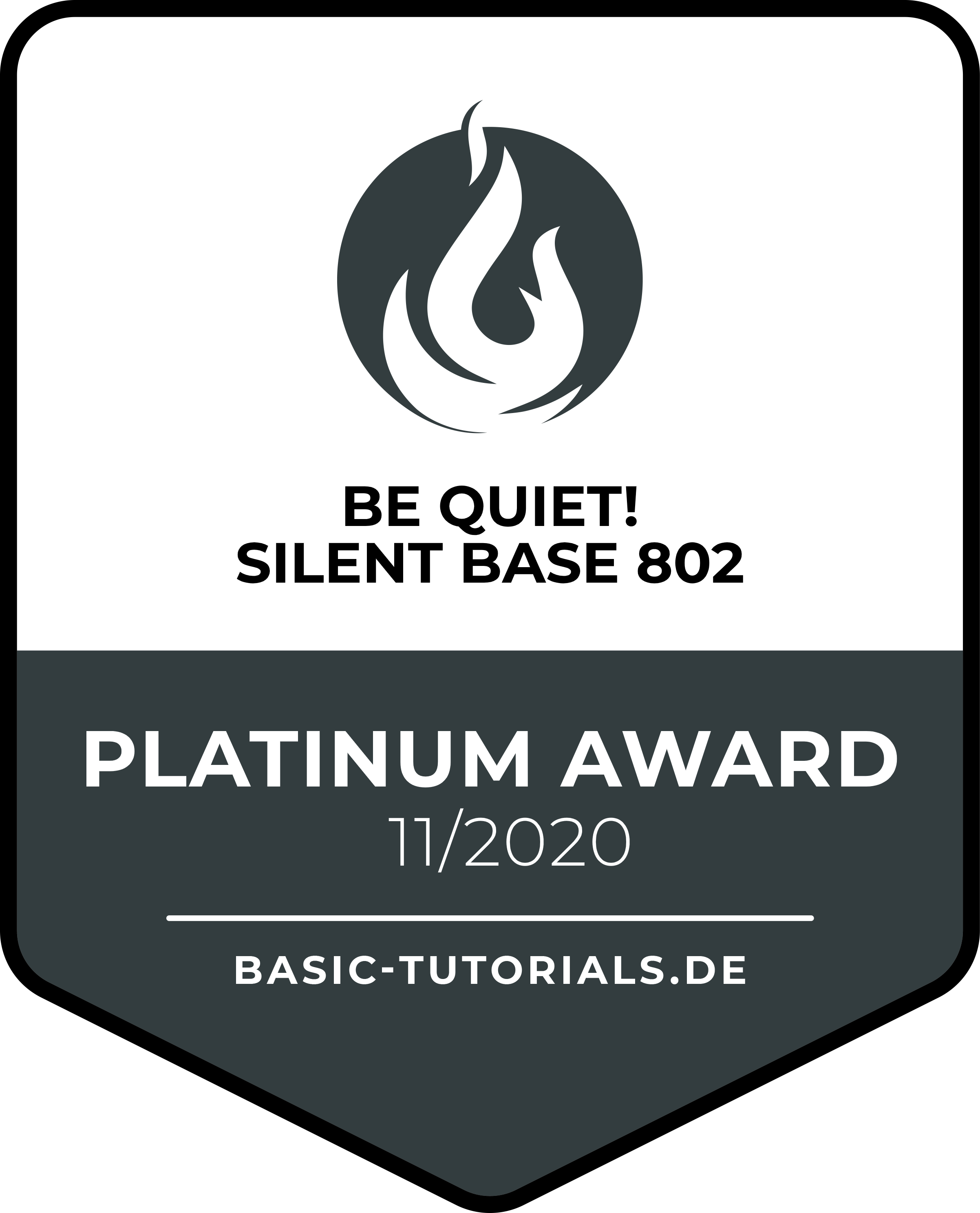 be quiet! silent base 802 - silent or airflow operation, the choice is yours