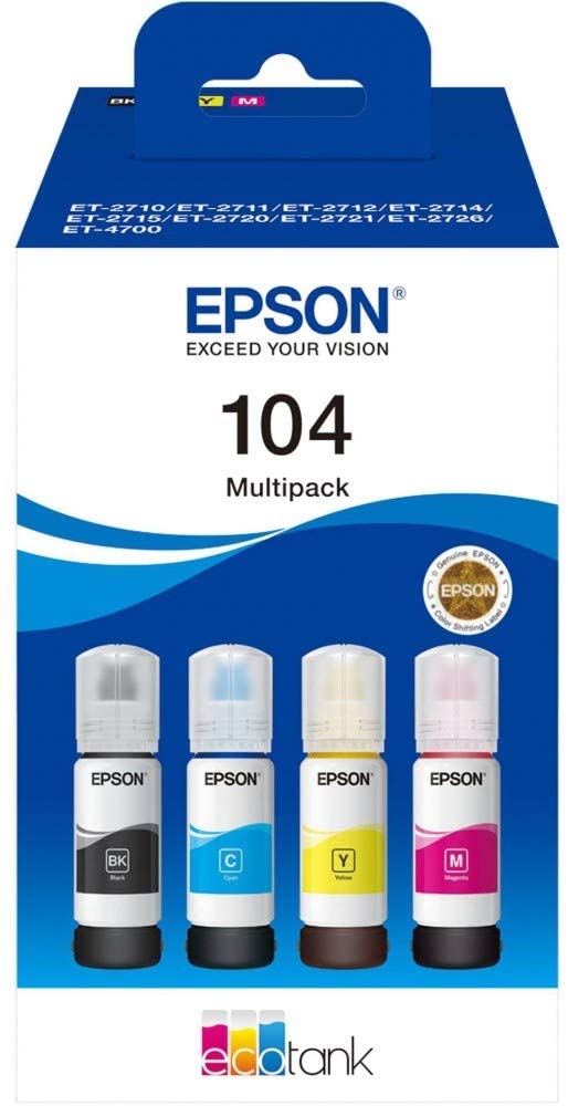 Refill ink comptible with epson EcoTank ET-2720 ET-2721 ET-2726 ET-4700  printer