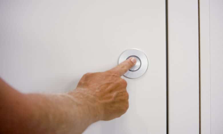 Image of the Nuki Button in the Nuki Smart Door