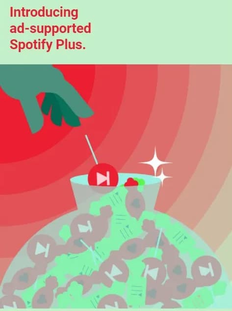Spotify Plus ad banner