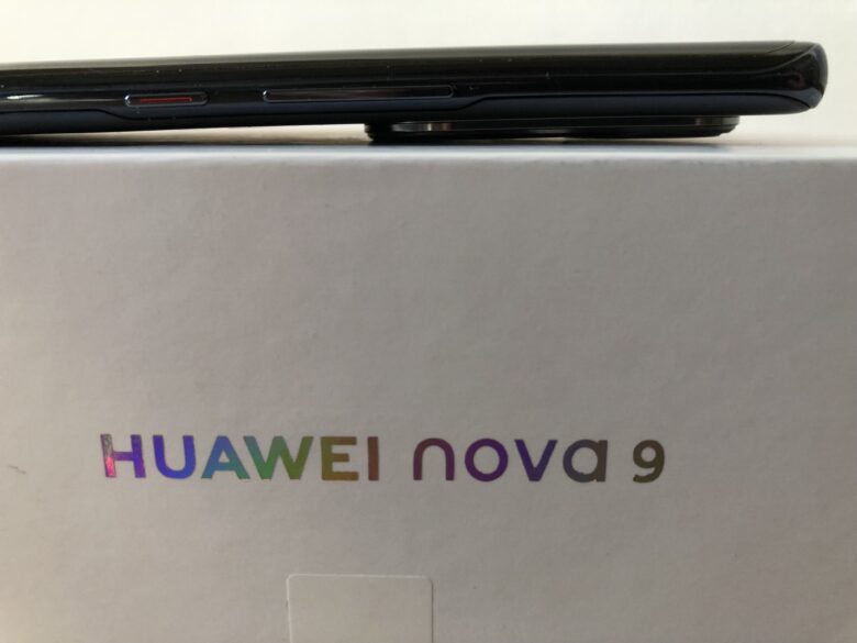 Huawei Nova 9 on packaging