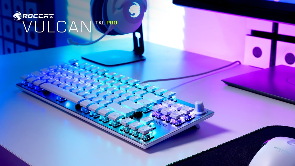 Roccat Vulcan TKL Pro Arctic White now available