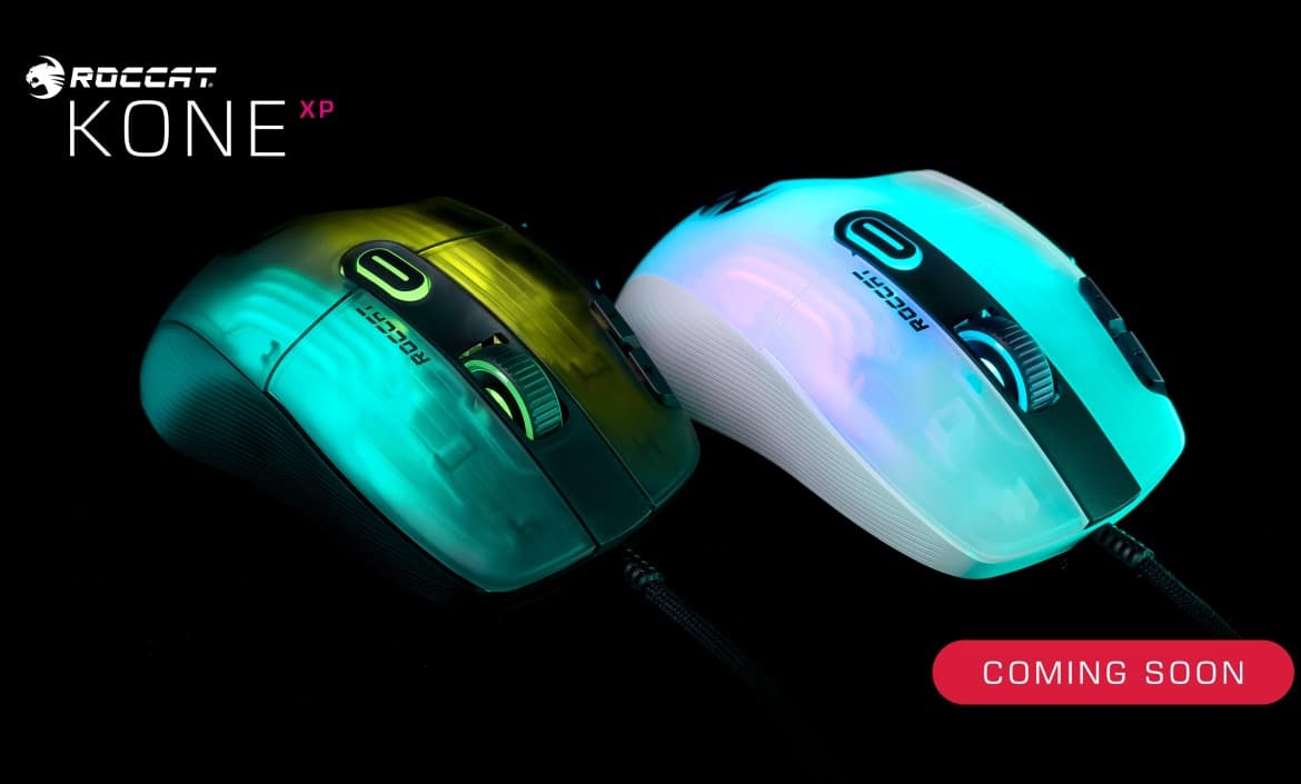 Gaming-Maus mit ROCCAT 3D-RGB-Beleuchtung XP: Ergonomische Kone