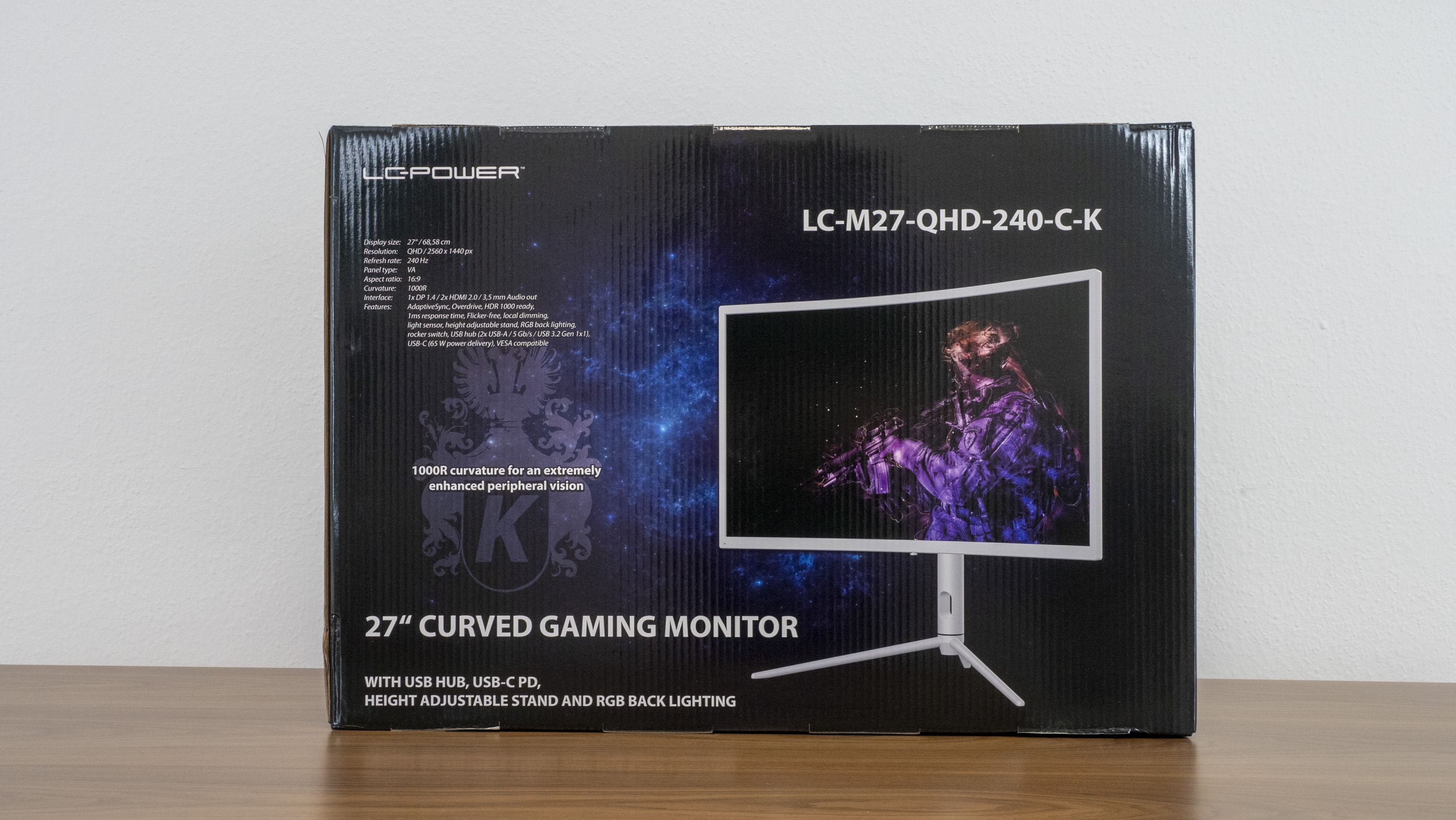 Lc power Moniteur Gaming Incurvé M27QHD240CK 27´´ QHD IPS LED