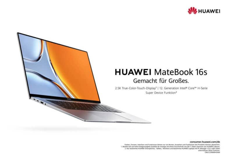 Huawei MateBook 16s Features