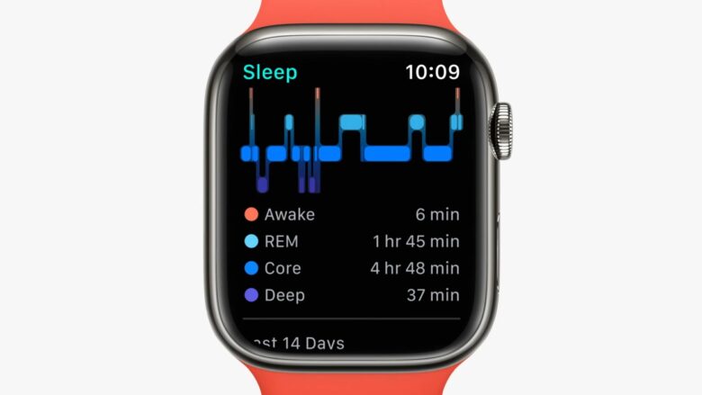 watchOS 9 sleep tracking