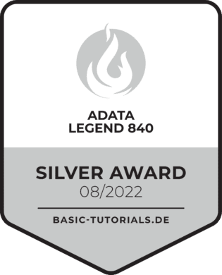 Adata Legend 840 Test: Silver Award
