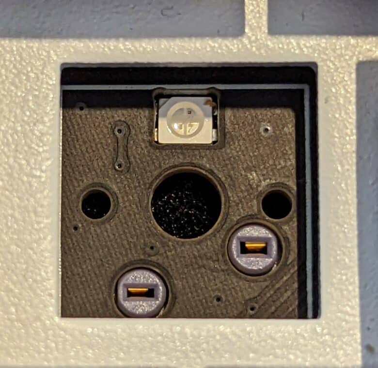 The HotSwap slot for the switches in the 3068B Plus