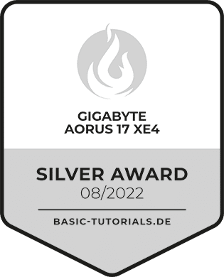 Gigabyte Aorus 17 XE4 Test: Silver Award