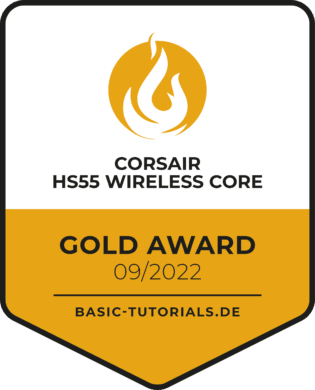 Corsair HS55 Wireless Core Test: Gold Award