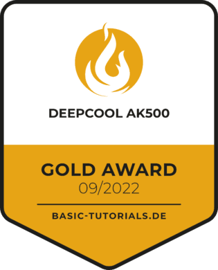 DeepCool AK500 Test Gold Award