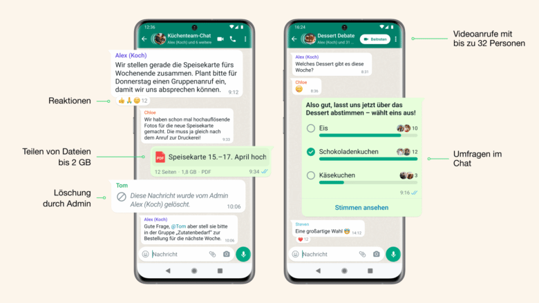 WhatsApp Communitys und neue Features