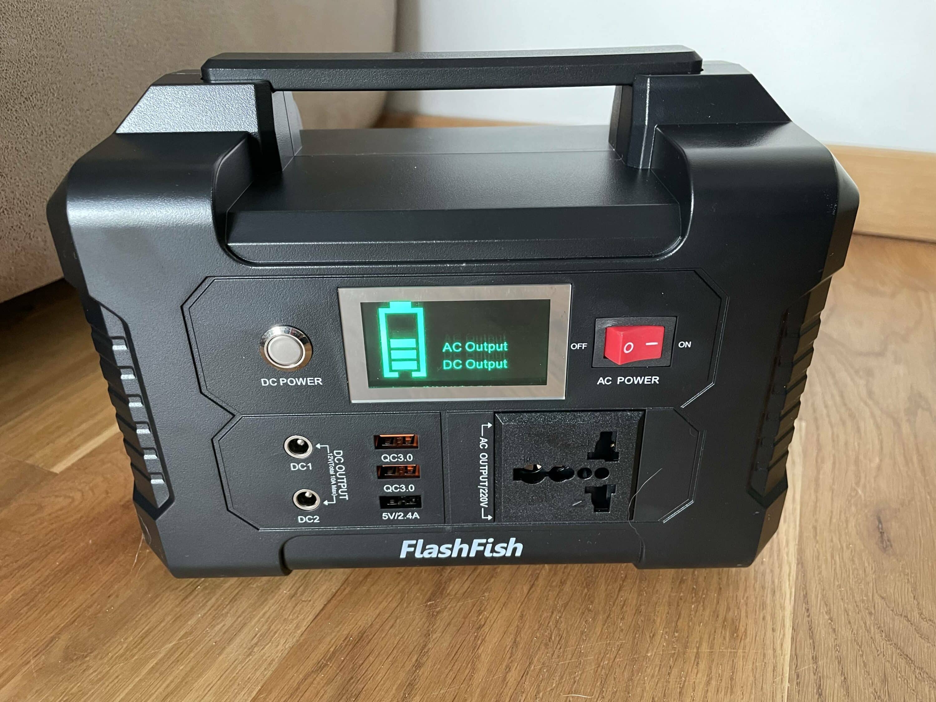 Test du générateur électrique solaire Flashfish E200 de chez Tomtop
