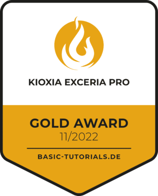 Kioxia Exceria Pro Test: Gold Award