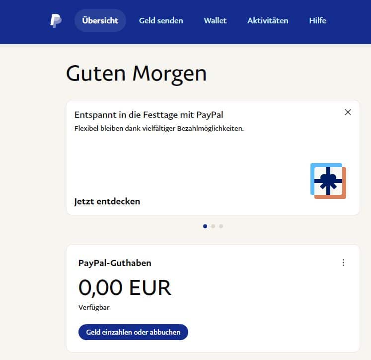 Paypal-Konto aufladen - so kommt Geld auf Ihren PayPal-Account