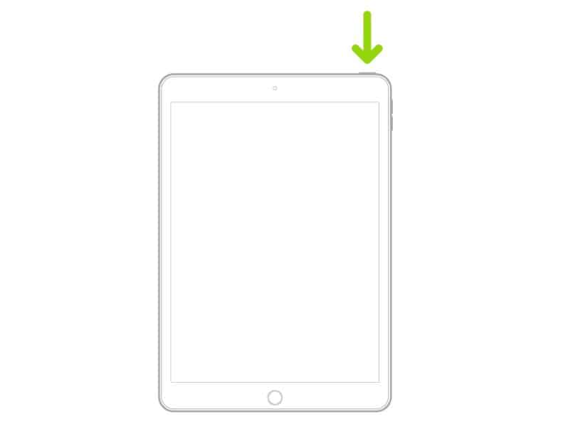 iPad ausschalten mit Home-Taste