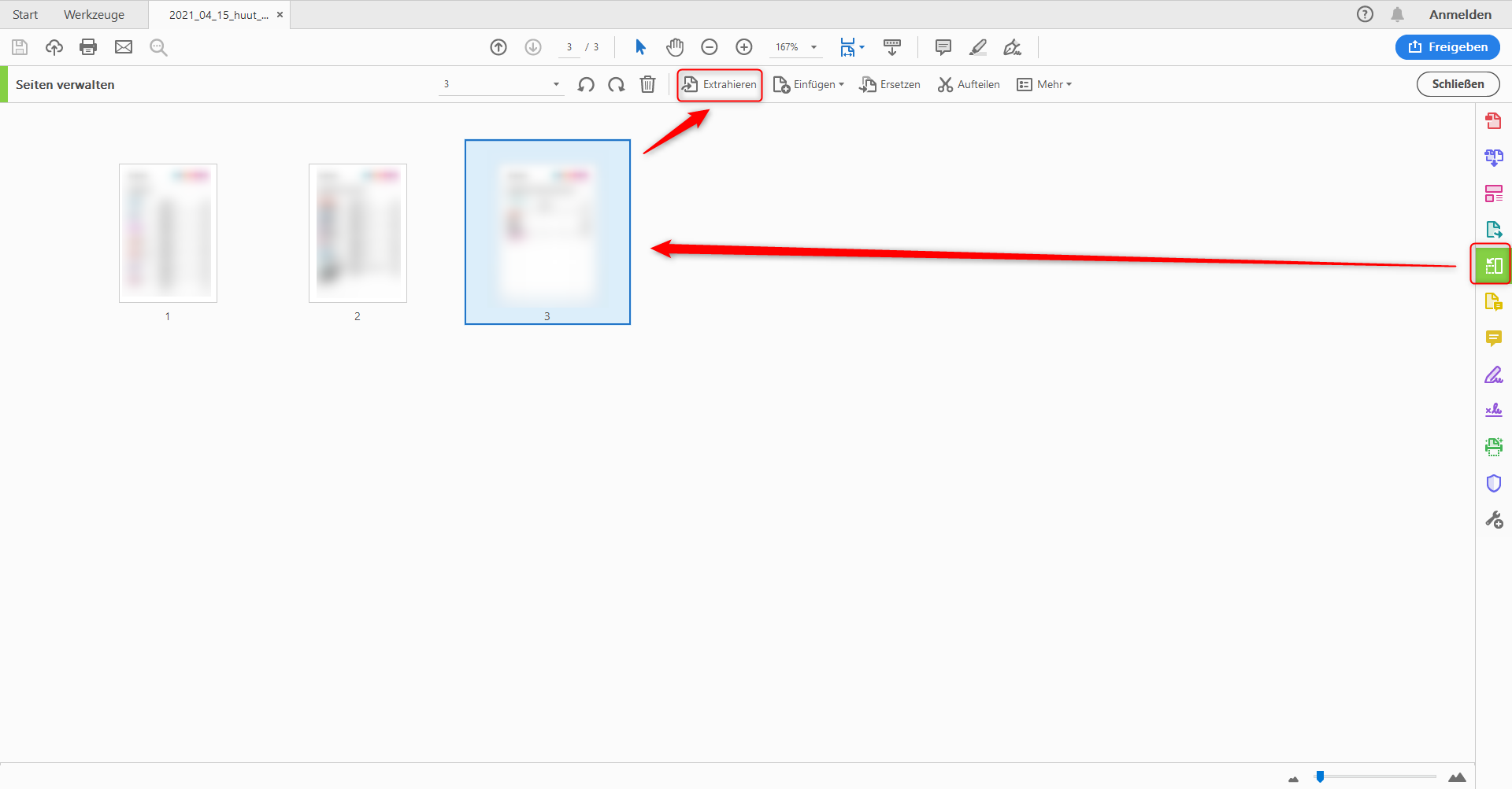 PDF trennen mit Adobe Acrobat Pro