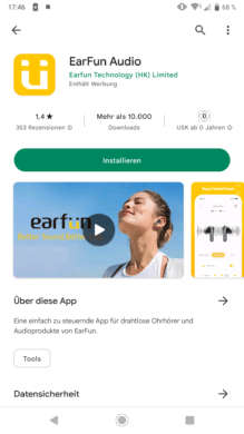 EarFun App in Google Play