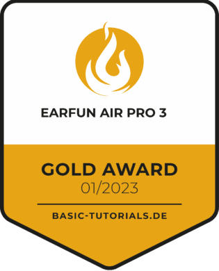EarFun Air Pro 3 Test Gold Award