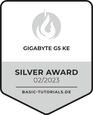 Gigabyte G5 KE Test: Silver Award