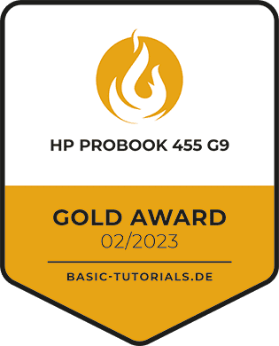 HP ProBook 455 G9 Test: Gold Award