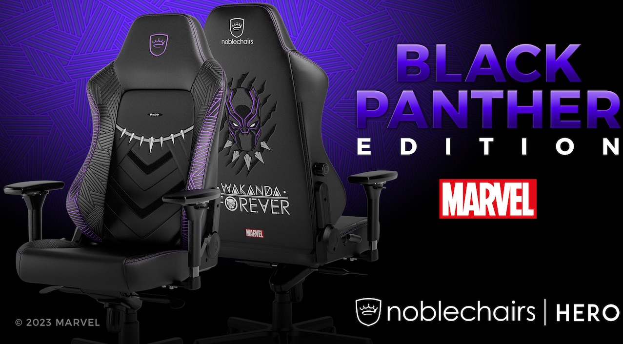 Wakanda Forever: Gaming-Stuhl noblechairs HERO Black Panther Edition  vorgestellt