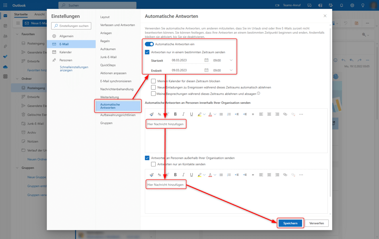 In Outlook Kalender Abwesenheit Eintragen 