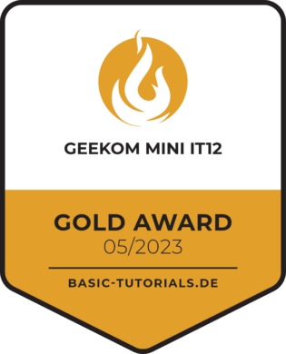 Geekom Mini IT12 Test: Gold Award