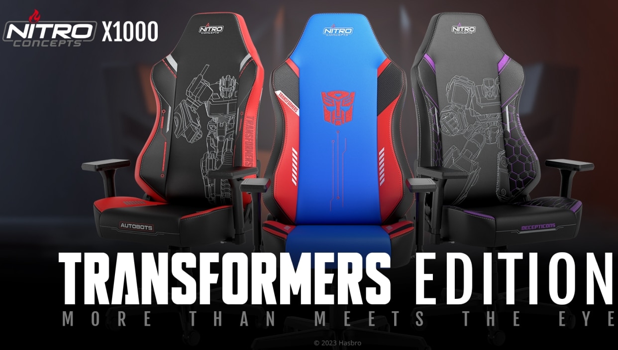 Nitro Concepts X1000 Transformer Editions New gaming chairs unveiled