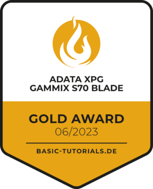 ADATA XPG GAMMIX S70 BLADE Test: Gold Award