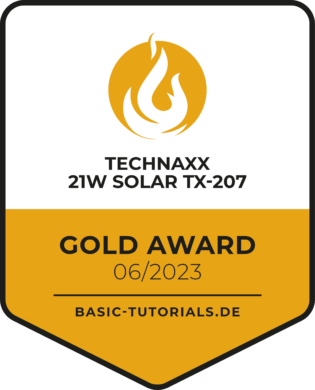 Technaxx 21W Solar TX-207 Test: Gold Award