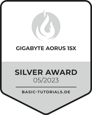 Gigabyte AORUS 15X Test: Silver Award