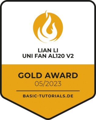 Lian Li UniFan AL120 V2 Test Gold Award