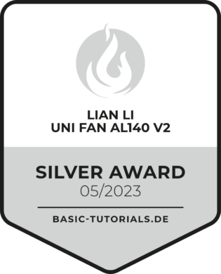 Lian Li Uni Fan AL140 V2 Test Silver Award