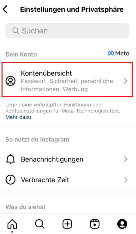 Instagram löschen App