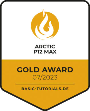 Arctic P12 Max Test Gold Award