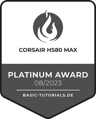 Corsair HS80 Max Test: Platinum Award