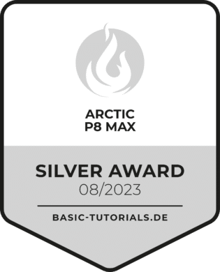 Arctic P8 Max Test Silver Award