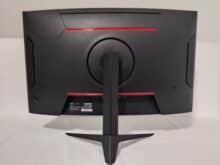 Rückseite des Curved Gaming-Monitors