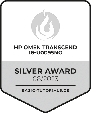 HP OMEN Transcend 16-u0095ng Test: Silver Award