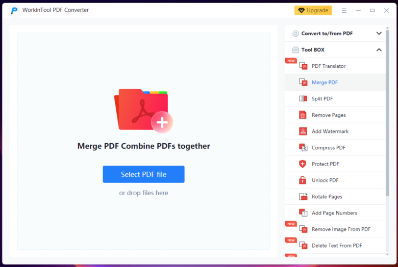 With the integrated PDF toolbox, you'll complete all tasks in no time.