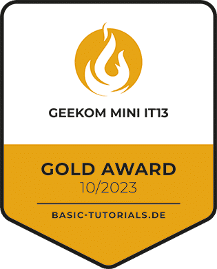 Geekom Mini IT13 Test: Gold Award