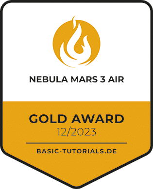 Nebula Mars 3 Air Test: Gold Award