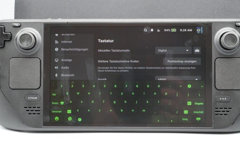 Steam Deck Desktop Mode Virtuelle Tastatur